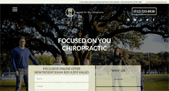 Desktop Screenshot of focusedonyouchiropractic.com
