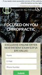 Mobile Screenshot of focusedonyouchiropractic.com